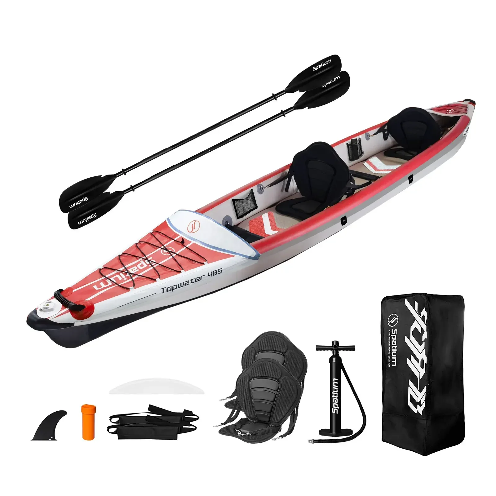 Spatium Inflatable Kayak PVC F - Fishing Boat Paddle ulasan dan harga