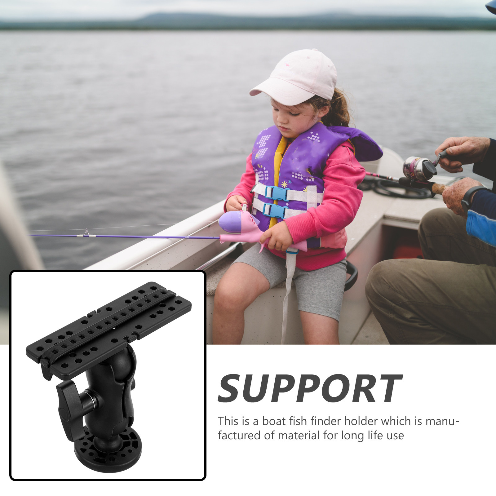 Fish Finder Holder for Boat Ad - Fishing Boat Depth Finder ulasan dan harga