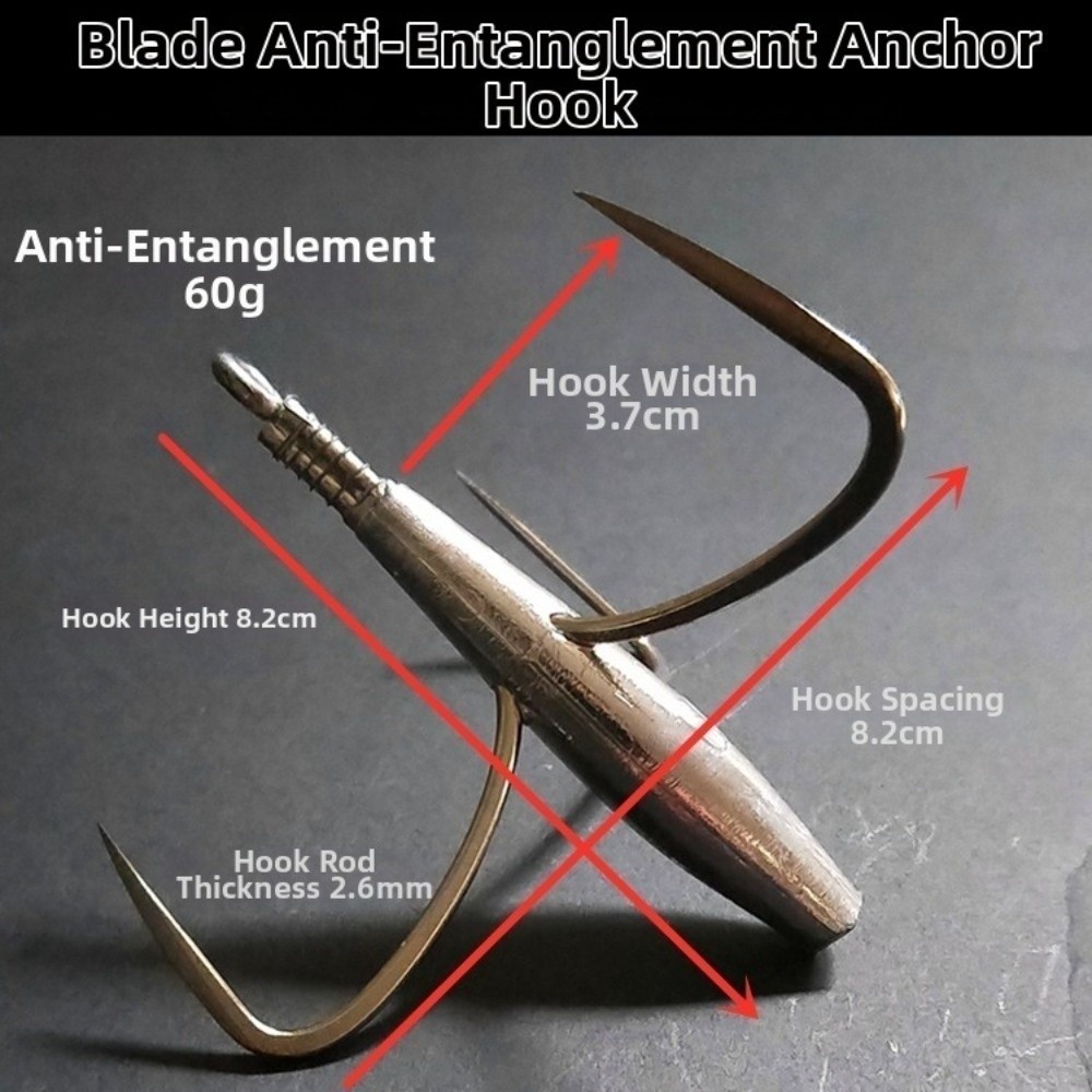 50g-80g Weight Triple Fishing  - Fishing Boat Anchor ulasan dan harga